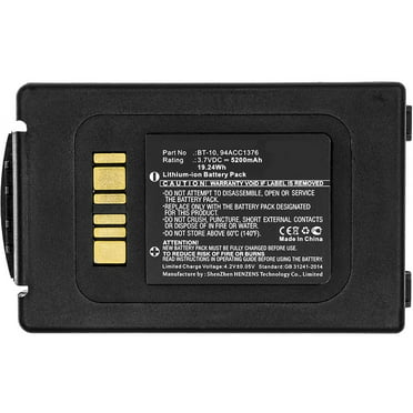 Replacement for Motorola 82-171249-01 Li-ion, 3.7V, 4550mAh Synergy Digital Barcode Scanner Battery BT-000318 Compatible with Motorola 82-171249-02 Barcode Scanner, BTRY-TC70X-46MA1-01 Battery 